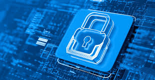 Secure digital infrastructure visuals representing identity verification and cybersecurity